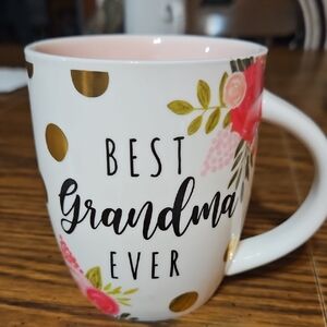 BEST GRANDMA EVER Coffee Mug/Pink Interior - New victoriaw0827